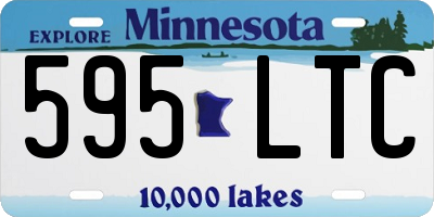 MN license plate 595LTC