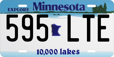 MN license plate 595LTE