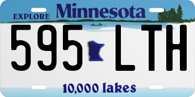 MN license plate 595LTH