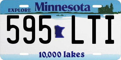 MN license plate 595LTI