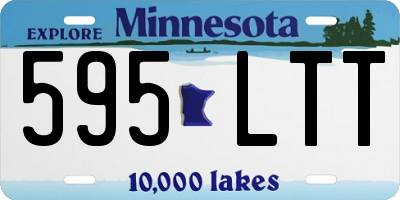 MN license plate 595LTT