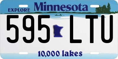 MN license plate 595LTU