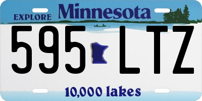 MN license plate 595LTZ
