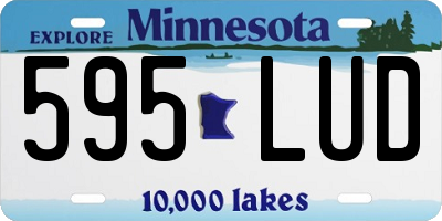 MN license plate 595LUD