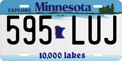 MN license plate 595LUJ