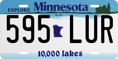 MN license plate 595LUR