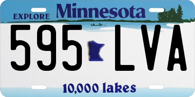 MN license plate 595LVA