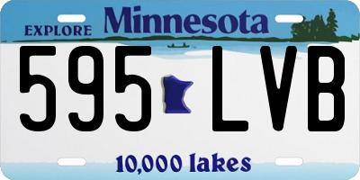 MN license plate 595LVB
