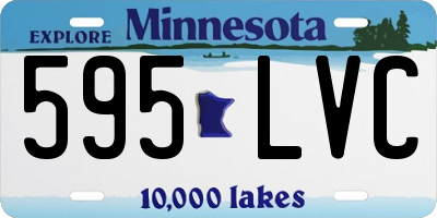 MN license plate 595LVC