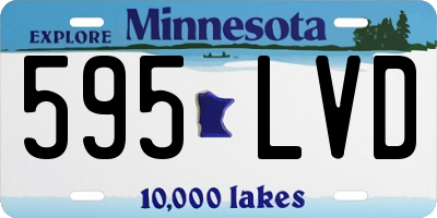 MN license plate 595LVD