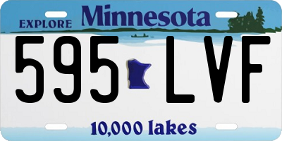 MN license plate 595LVF