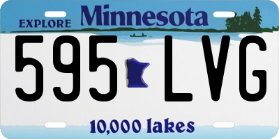 MN license plate 595LVG