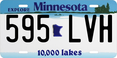 MN license plate 595LVH