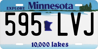 MN license plate 595LVJ