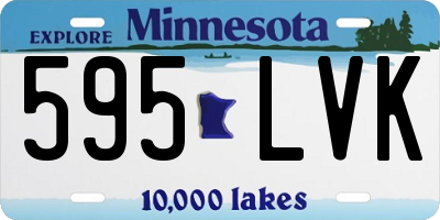 MN license plate 595LVK