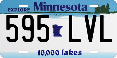 MN license plate 595LVL