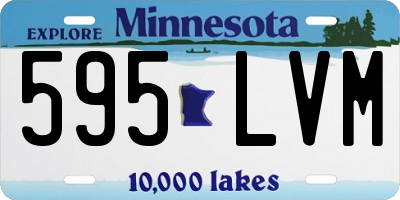 MN license plate 595LVM