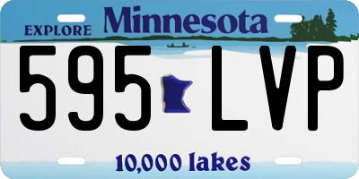 MN license plate 595LVP