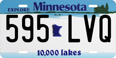 MN license plate 595LVQ