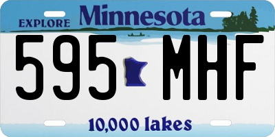 MN license plate 595MHF