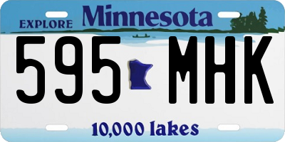MN license plate 595MHK