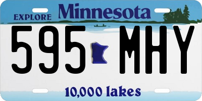 MN license plate 595MHY
