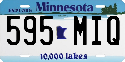 MN license plate 595MIQ
