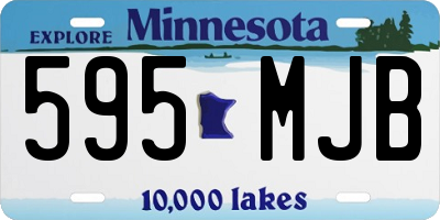 MN license plate 595MJB