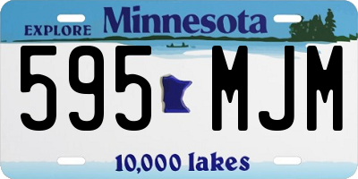 MN license plate 595MJM