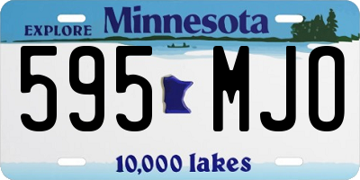 MN license plate 595MJO
