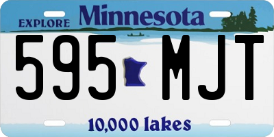MN license plate 595MJT