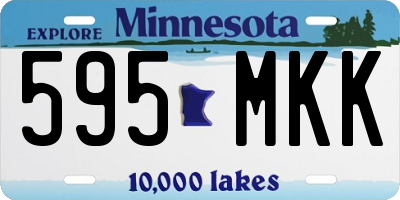 MN license plate 595MKK
