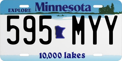 MN license plate 595MYY