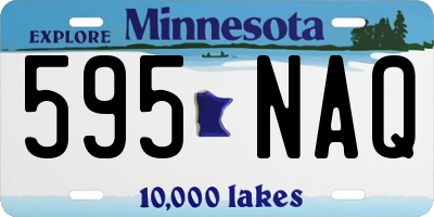MN license plate 595NAQ