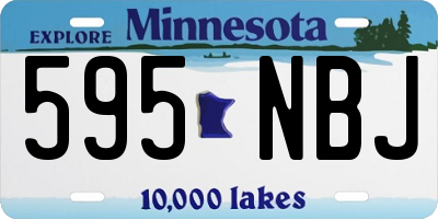 MN license plate 595NBJ