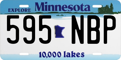 MN license plate 595NBP