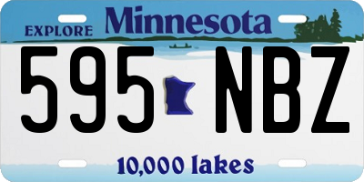 MN license plate 595NBZ