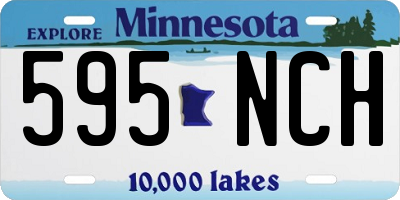 MN license plate 595NCH