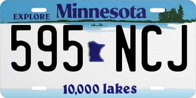 MN license plate 595NCJ