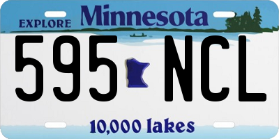 MN license plate 595NCL