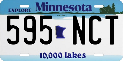 MN license plate 595NCT