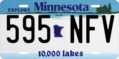 MN license plate 595NFV