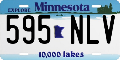 MN license plate 595NLV