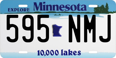 MN license plate 595NMJ