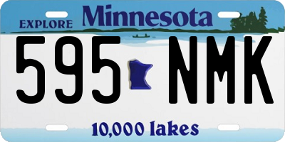 MN license plate 595NMK