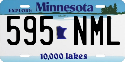 MN license plate 595NML