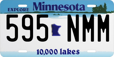 MN license plate 595NMM