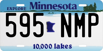 MN license plate 595NMP