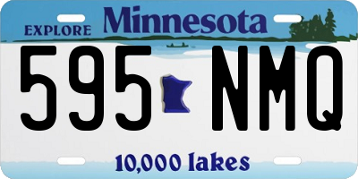 MN license plate 595NMQ