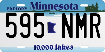 MN license plate 595NMR